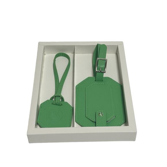 Swarovski Luggage Tag and Tag holder Green